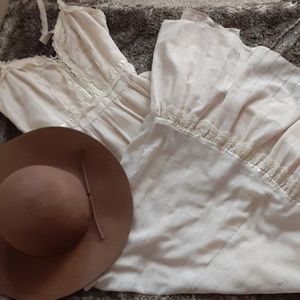 1970's Gunne Sax Muslin Empire Waist Prairie Dress